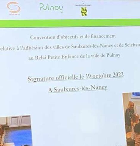 Signature de la convention RPE Pulnoy Saulxures Seichamps