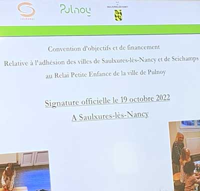Signature de la convention RPE Pulnoy Saulxures Seichamps